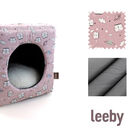 Leeby Cama com Estampado de Banda Desenhda Rosa para gatos, , large image number null